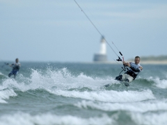 pro rider Dave Ibbertson in action at Fraserburghfrom shoot